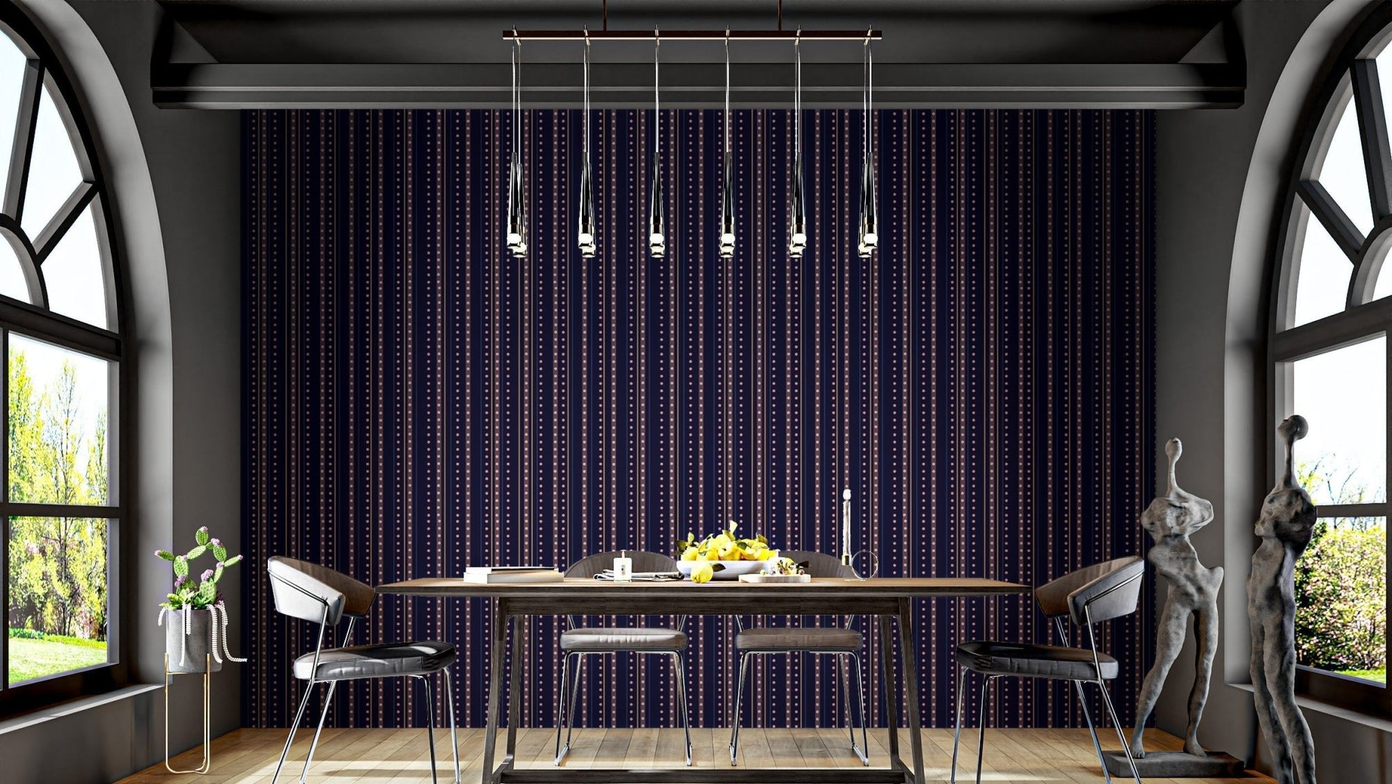 Trendy starry wallpaper for modern spaces, AN60