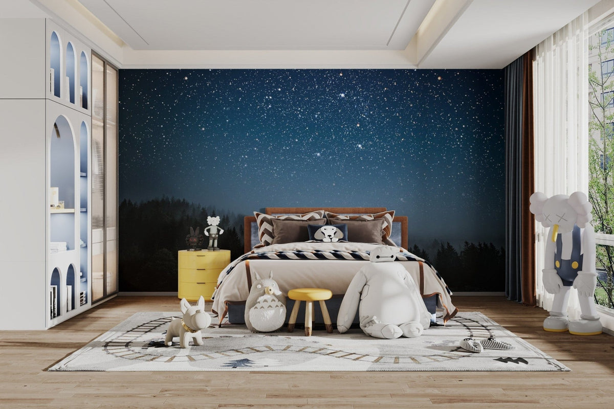 Starry Night Wallpaper mountain-03