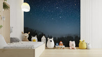 Starry Night Wallpaper Mural - Giffywalls mountain-03