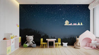Reusable Starry Night Wallpaper for Peaceful Spaces mountain-03
