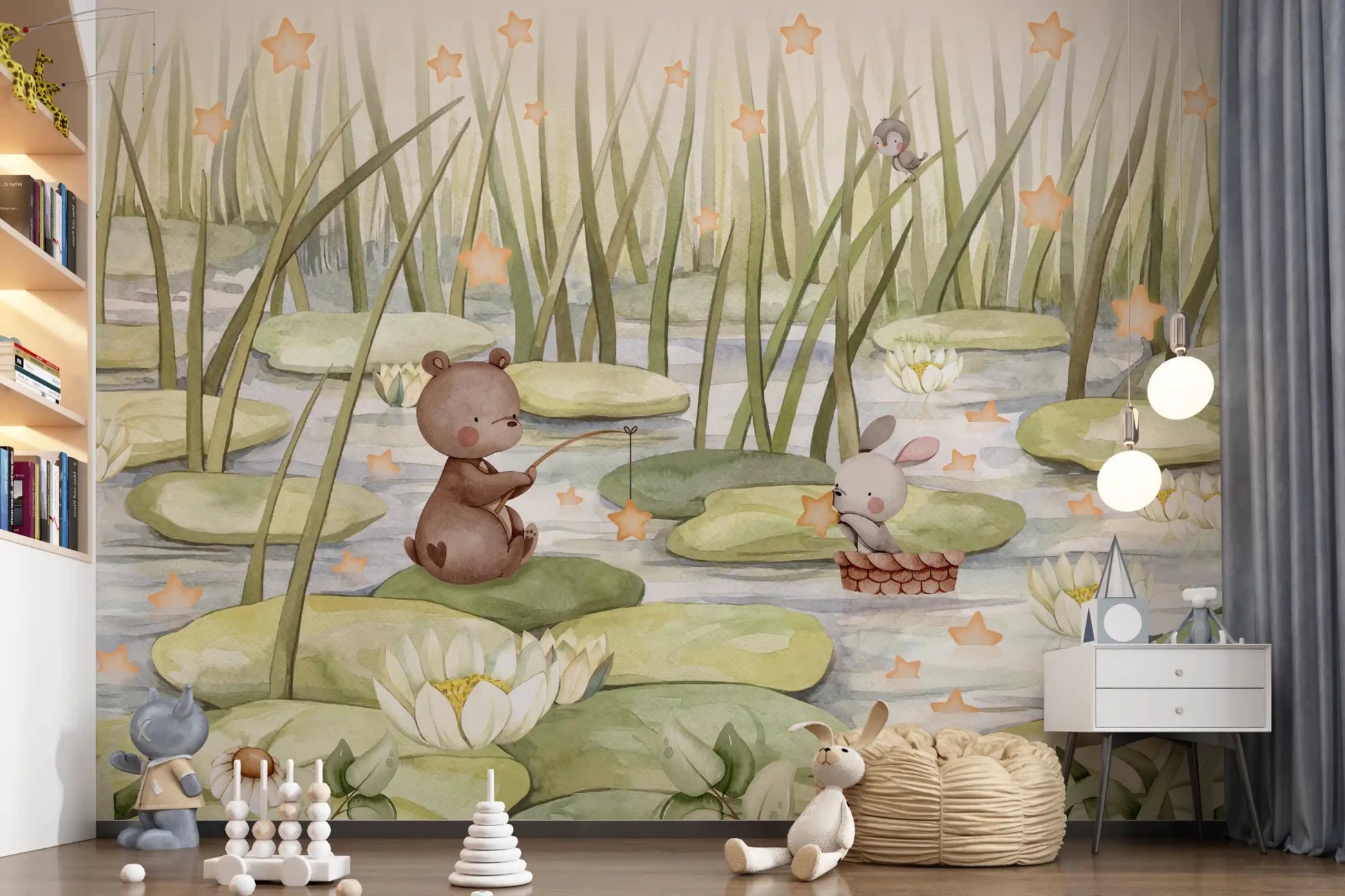 Starry Pond Wall MuralGD9199