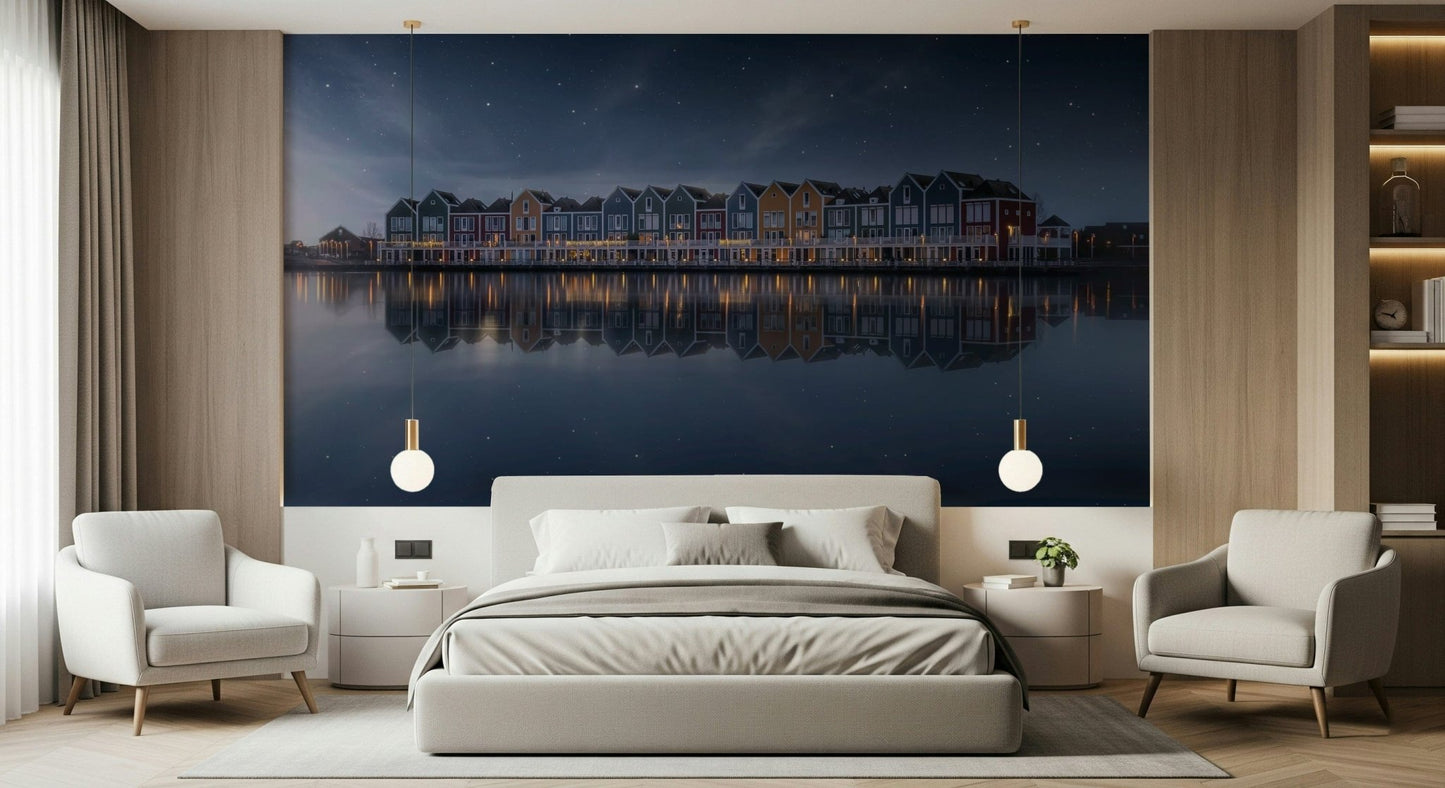 A contemplative gentle design wallpaper mural for a feature wall., GD5824