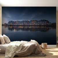 A serene flowing design wall mural for your decor., GD5824