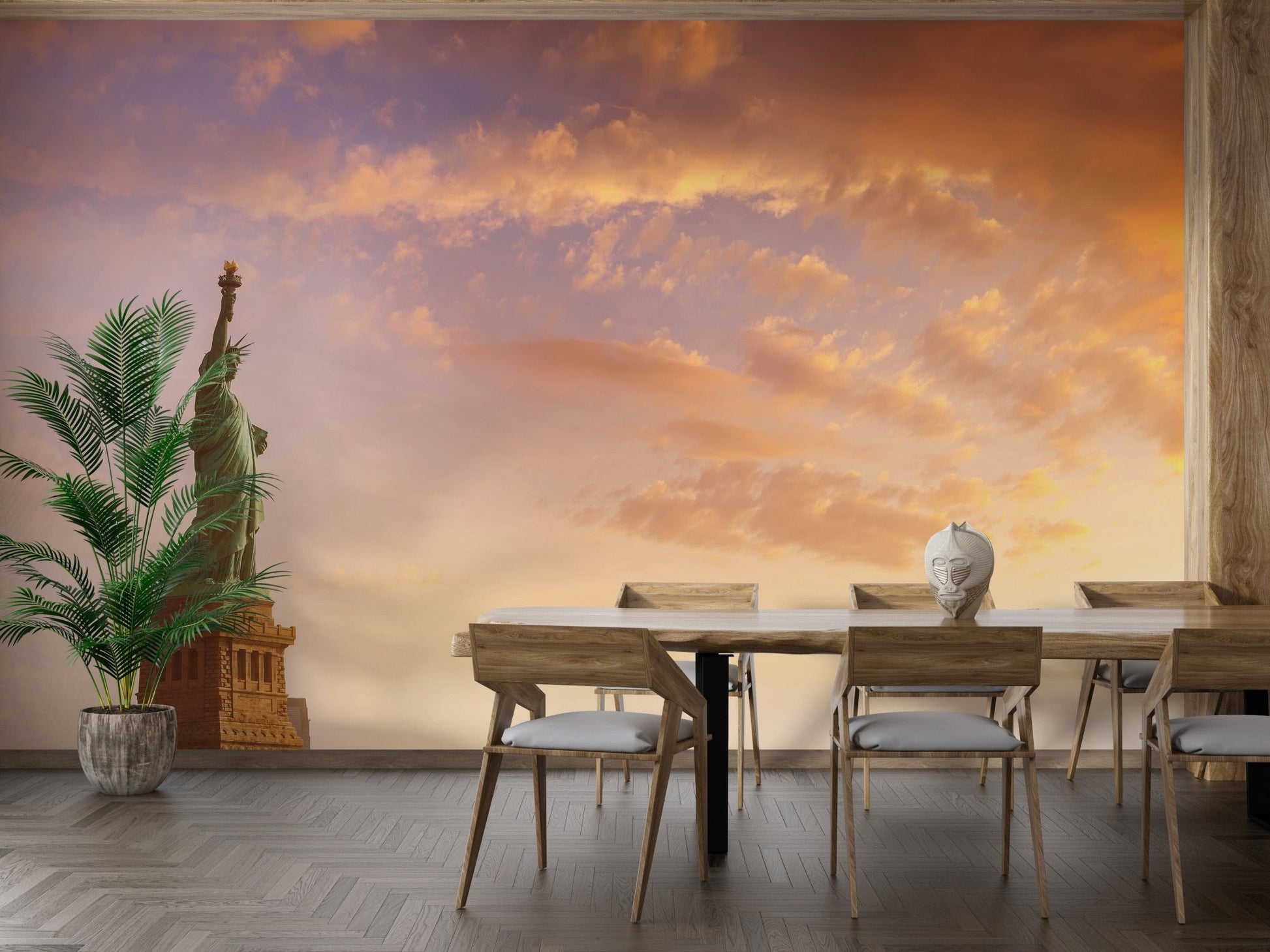 Iconic Liberty statue wall art style B226