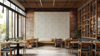 Vintage mushroom forest pattern for walls

