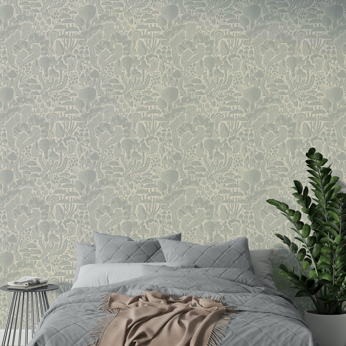 Soft fungi forest silhouettes for walls

