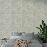Soft fungi forest silhouettes for walls

