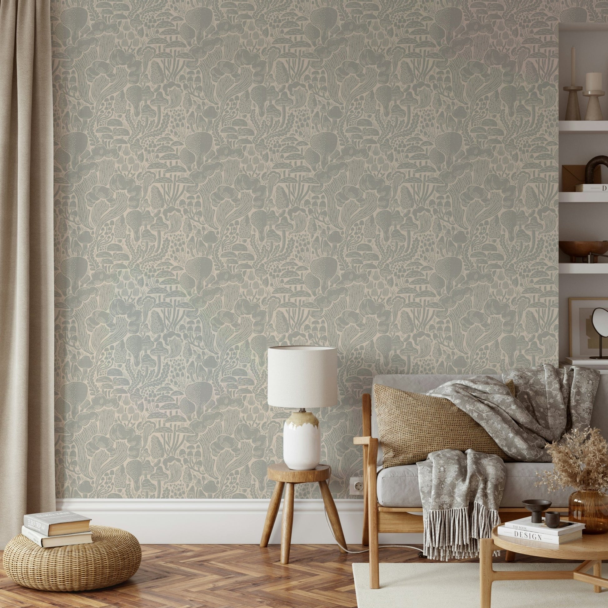 Subtle forest fungi design for home decor

