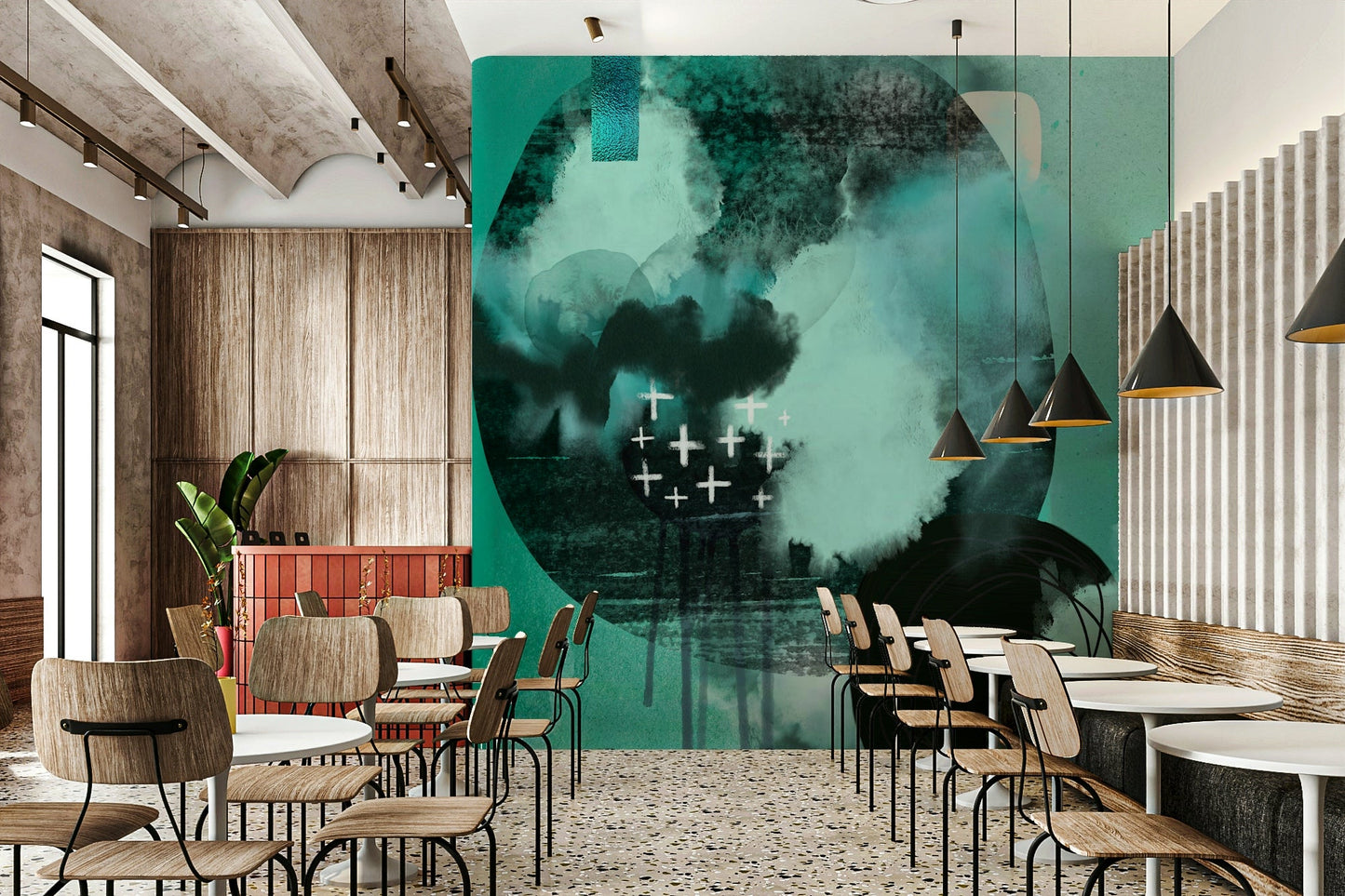 Still tones mural for modern walls

