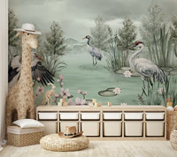 The lines are delicate and the shapes are fluid.

