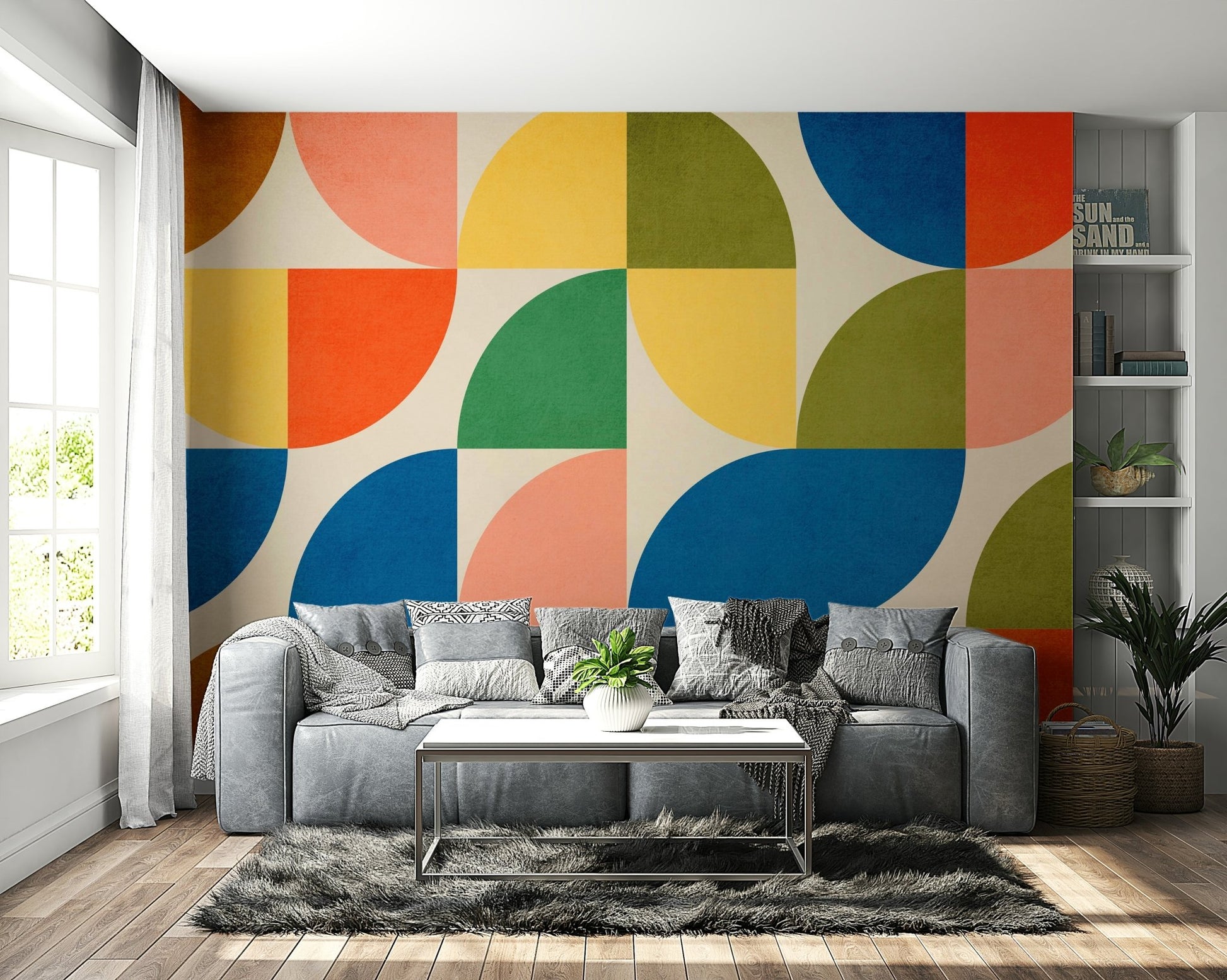 Modern Scandinavian design elements.

