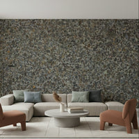 Dining room featuring stone aggregate texture wallpaper., GD6052