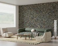 Speckled texture of the stone aggregate wall mural., GD6052