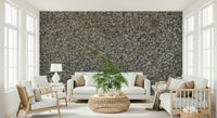 Modern office space with stone aggregate wall mural., GD6052
