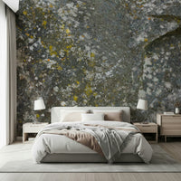 A beautiful subtle stone texture wallpaper mural with natural rock patterns.