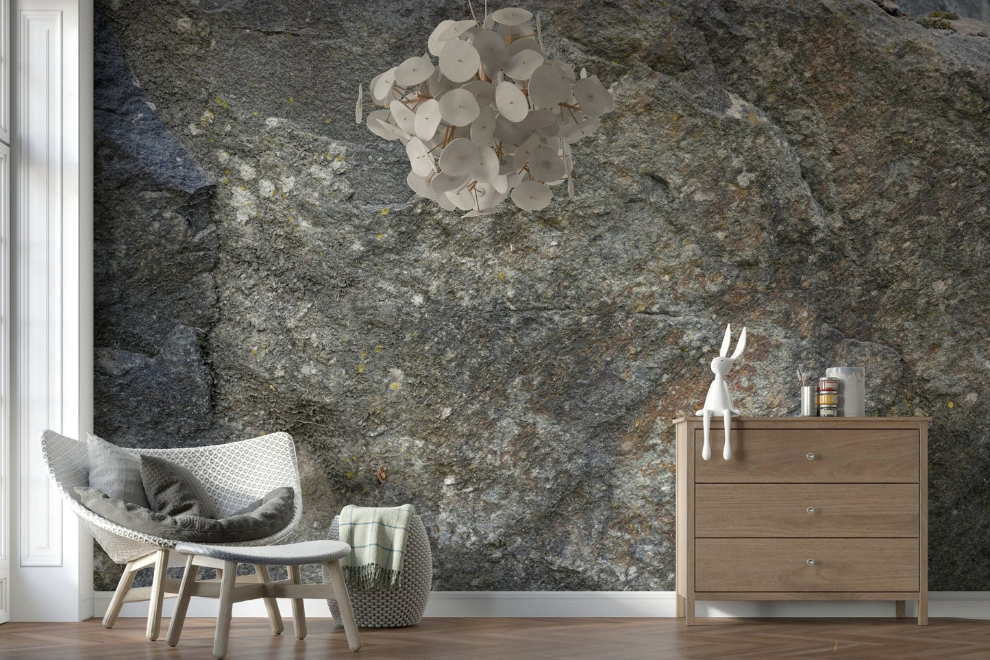 High-angle view of rugged stone texture design., GD6080