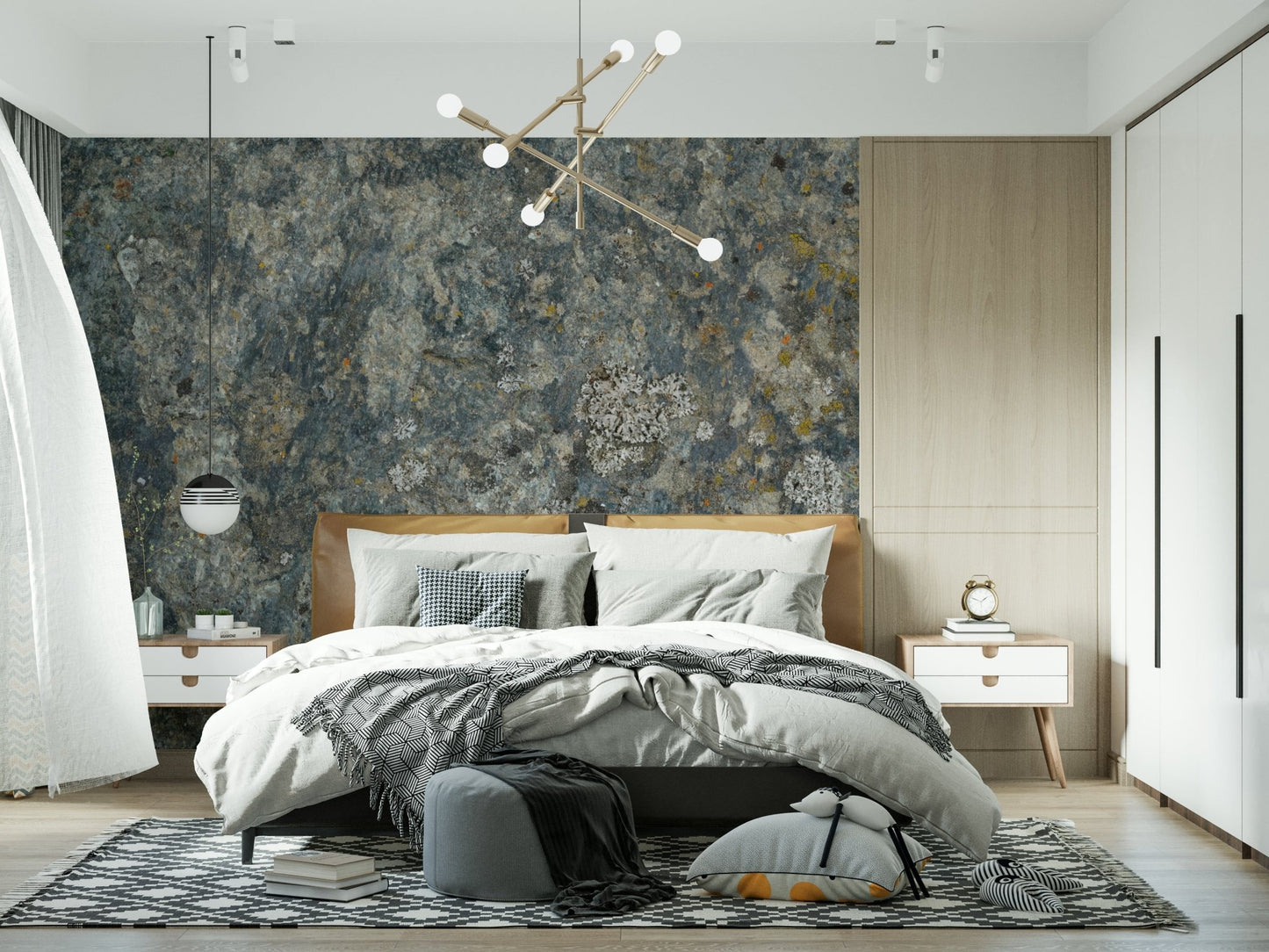 A classic abstract design wallpaper for walls.
