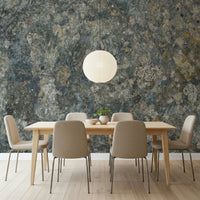 An artistic soft focus mural on minimalist wallpaper.
