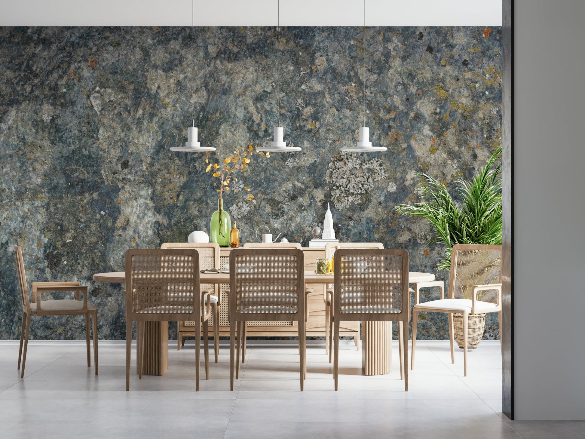 A beautiful modern art wall mural of delicate texture.