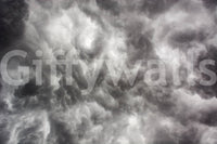 Wild sky drama plays out in silver, black, and white on this wall mural GD4902
