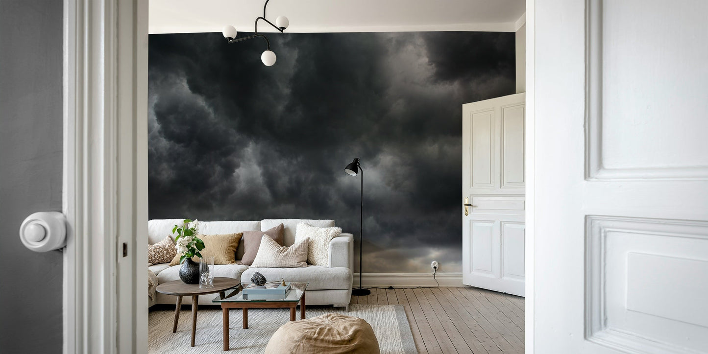 Dramatic thunderhead formations fill the Storm #2 wall mural scene GD4901
