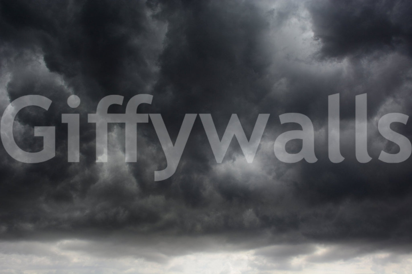 Rolling cumulus shapes crowd the frame in the Storm #2 wall mural GD4901
