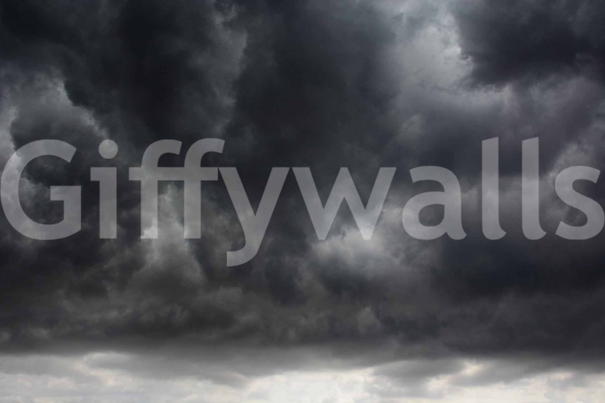 Rolling cumulus shapes crowd the frame in the Storm #2 wall mural GD4901
