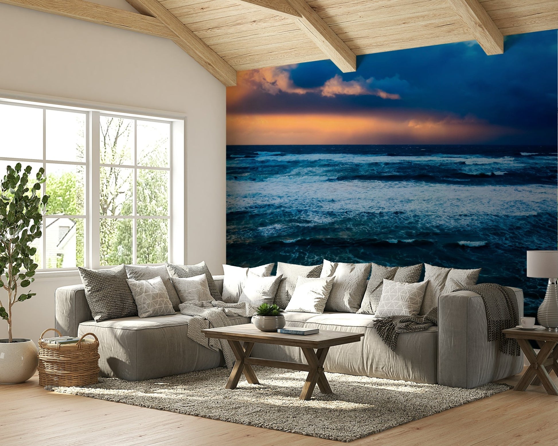 Storm over the Mediterranean Wall Mural
