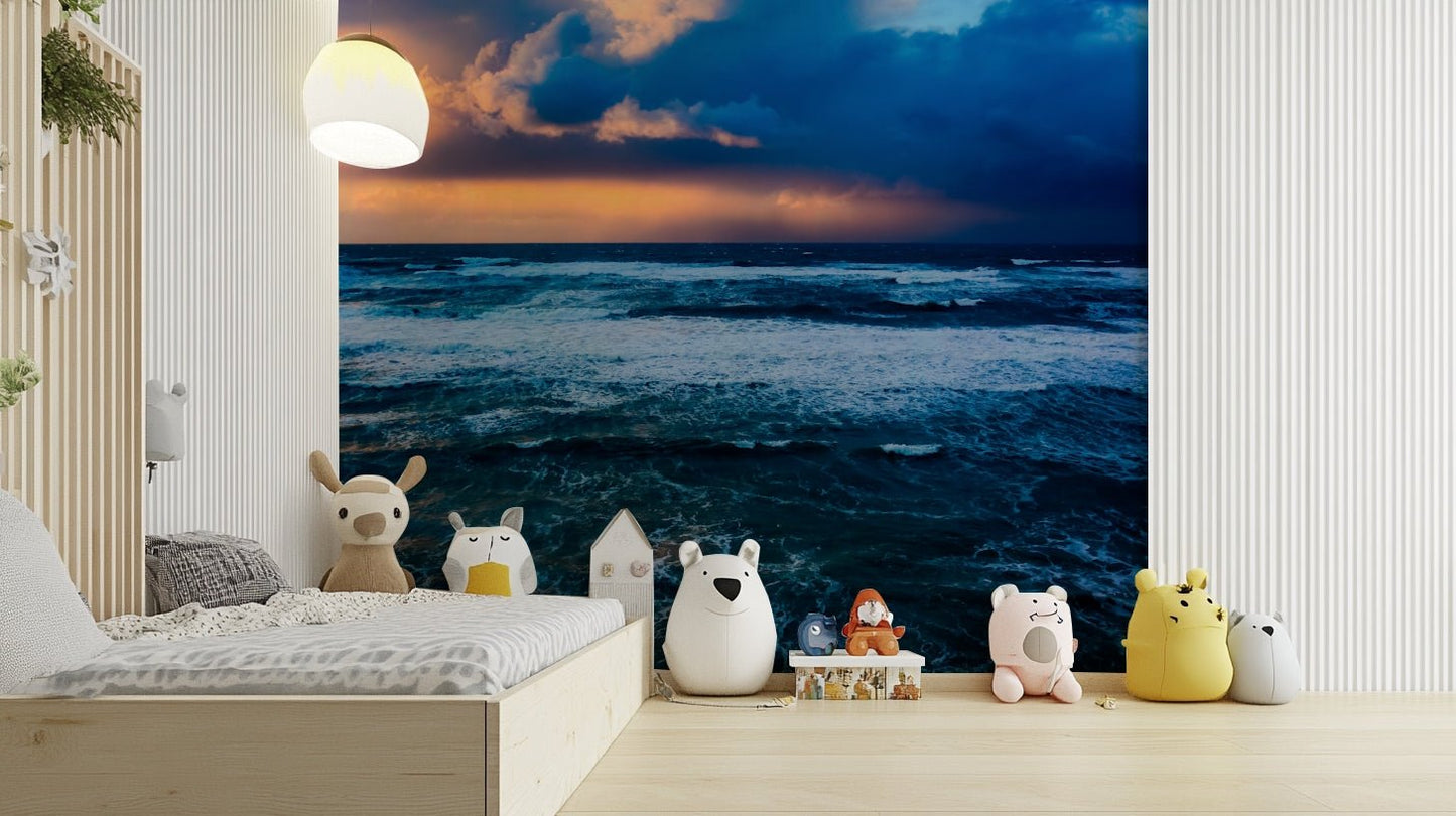 Storm over the Mediterranean Wall Mural