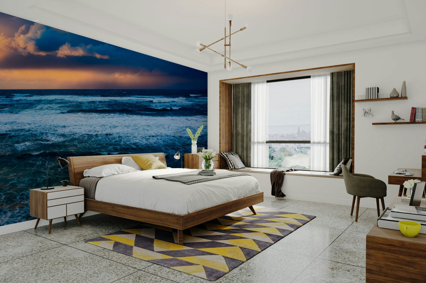 Storm over the Mediterranean Wall Mural