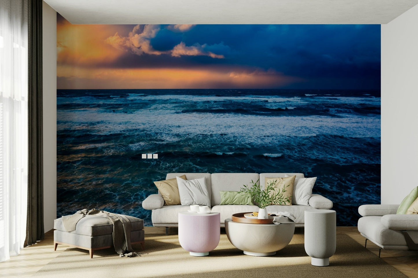 Storm over the Mediterranean Wall Mural