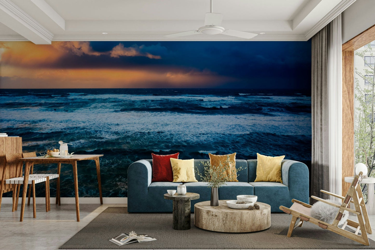 Storm over the Mediterranean Wall Mural