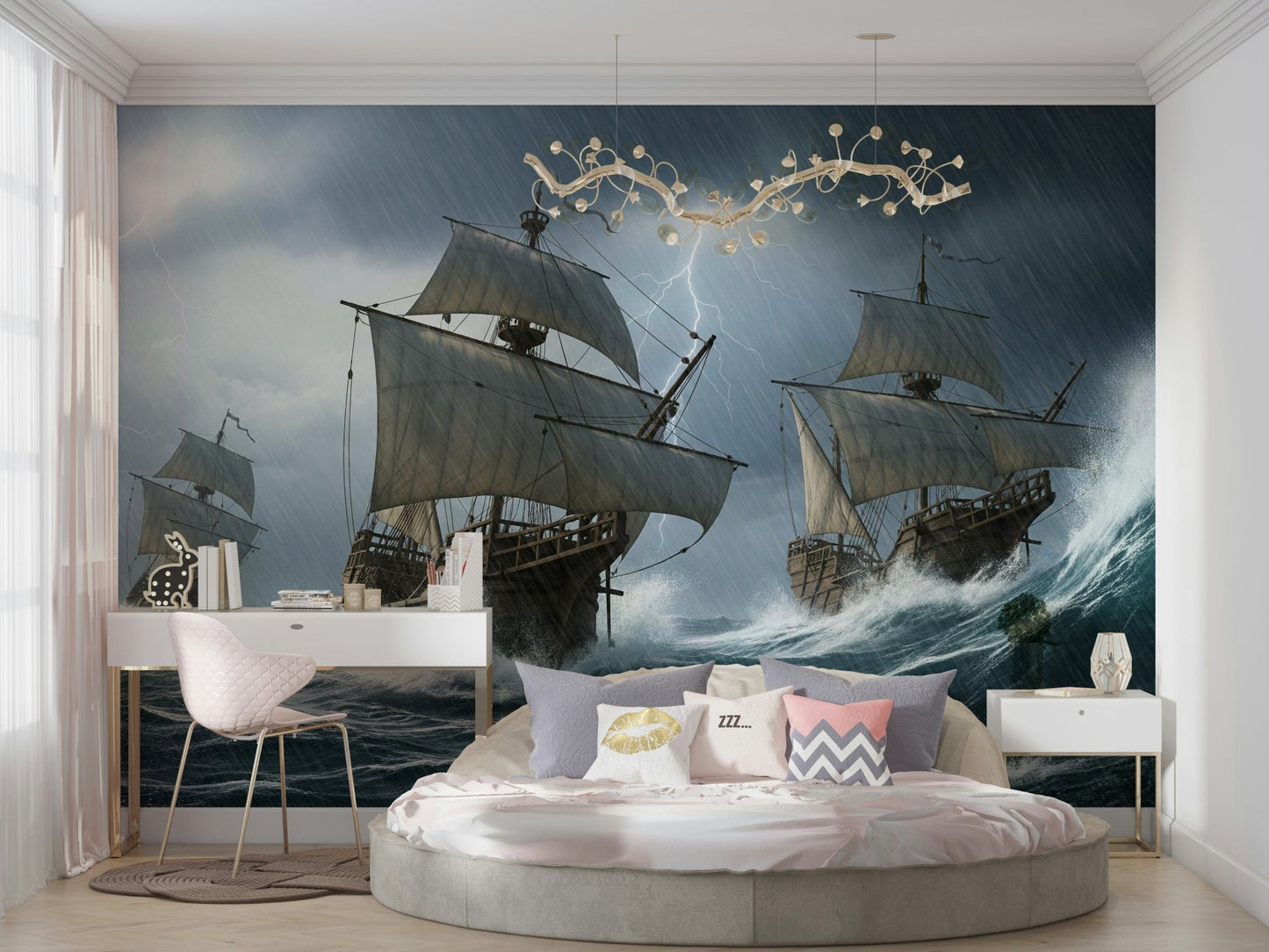 The design has a beautiful, artistic aesthetic.

