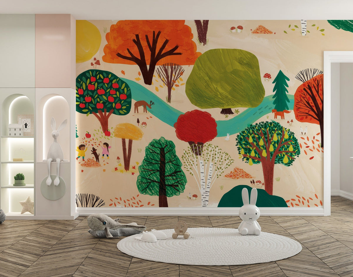 Storybook Trees wallpaper for kids room magic C344