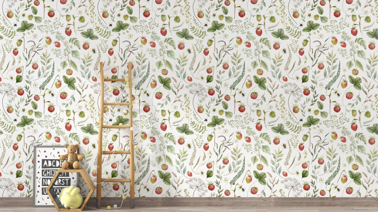 Cottagecore strawberry botanical decor
