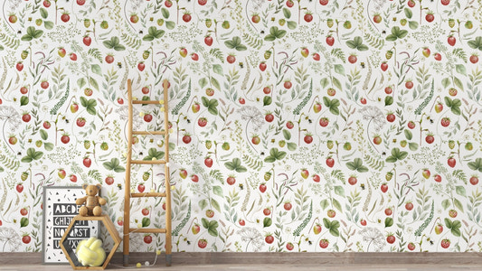 Cottagecore strawberry botanical decor
