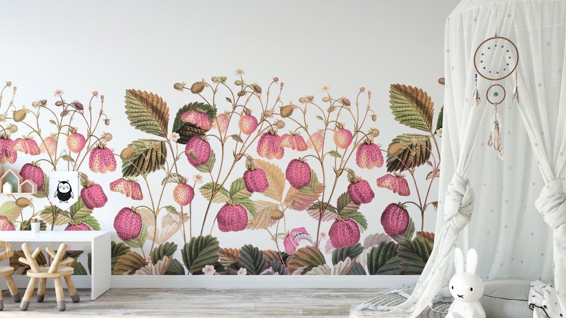 Luscious strawberries among green leaves. GD3080

