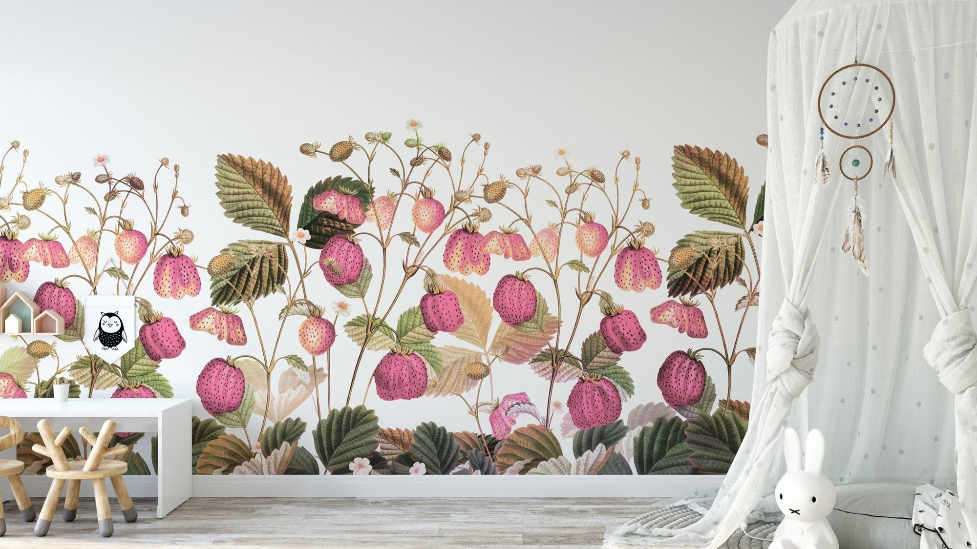 Luscious strawberries among green leaves. GD3080

