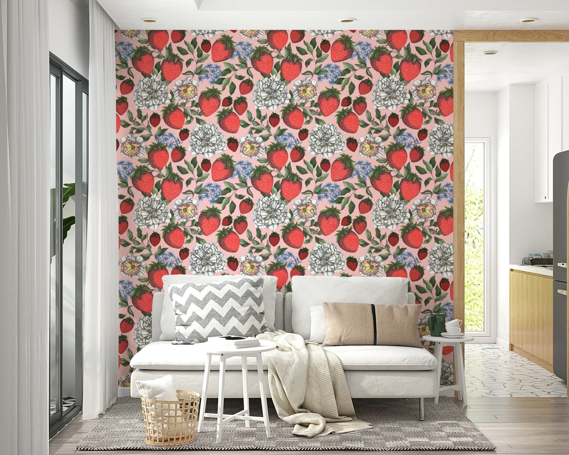 Strawberry Season Wallpaper featuring ripe red strawberries

