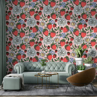 Nature-inspired wallpaper with a fresh, fruity design

