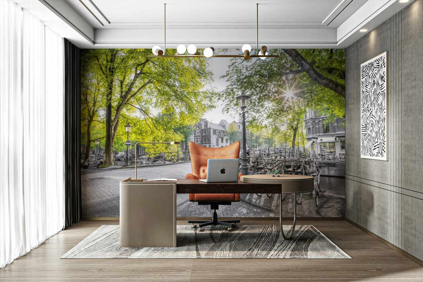 The overall mood is peaceful and charming.

