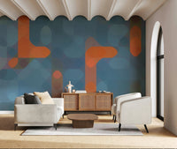 Streetlights peelable wall paper architectural inspired pattern elements., GD7124