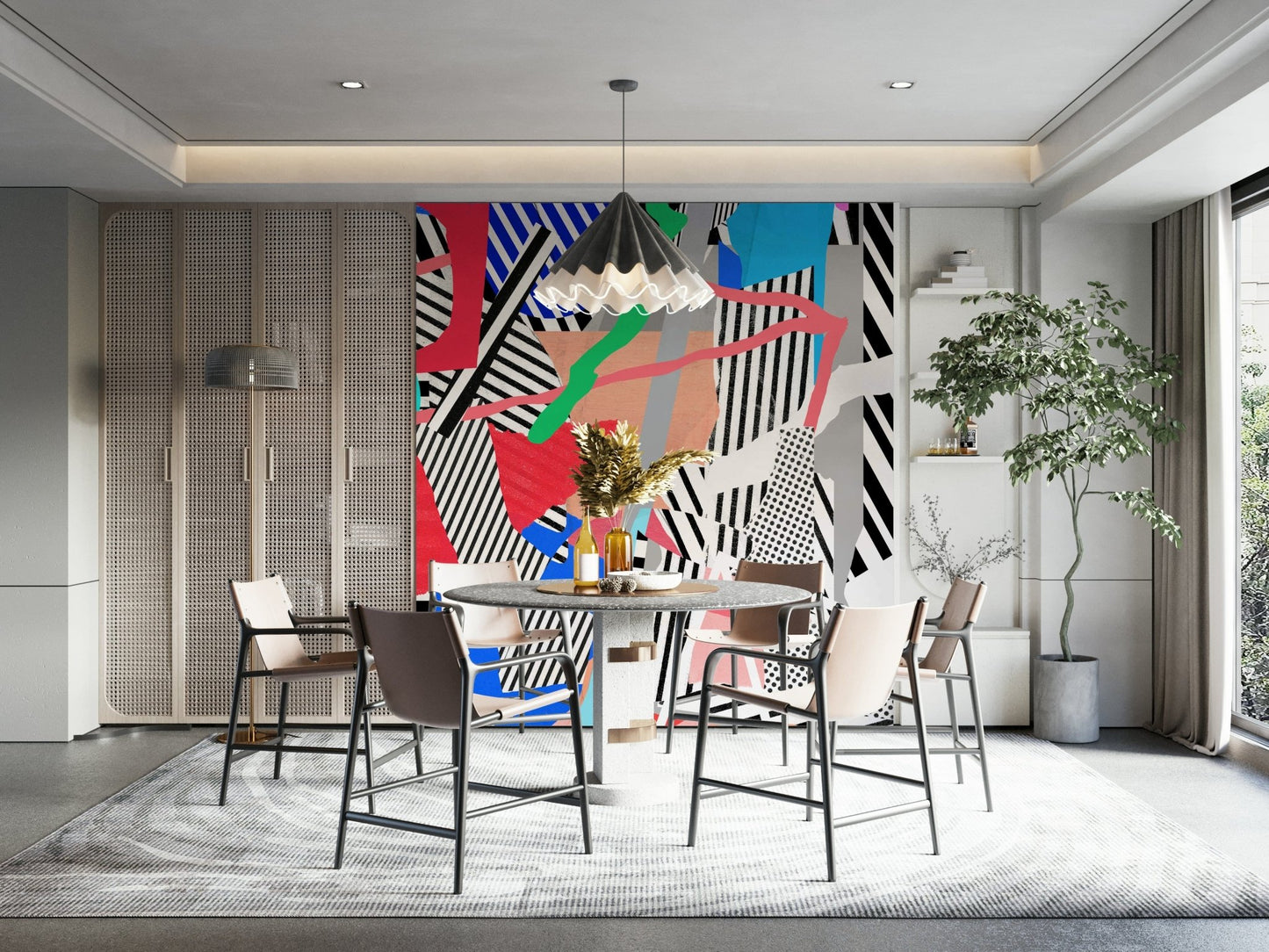 Stripaddicted Wall Mural