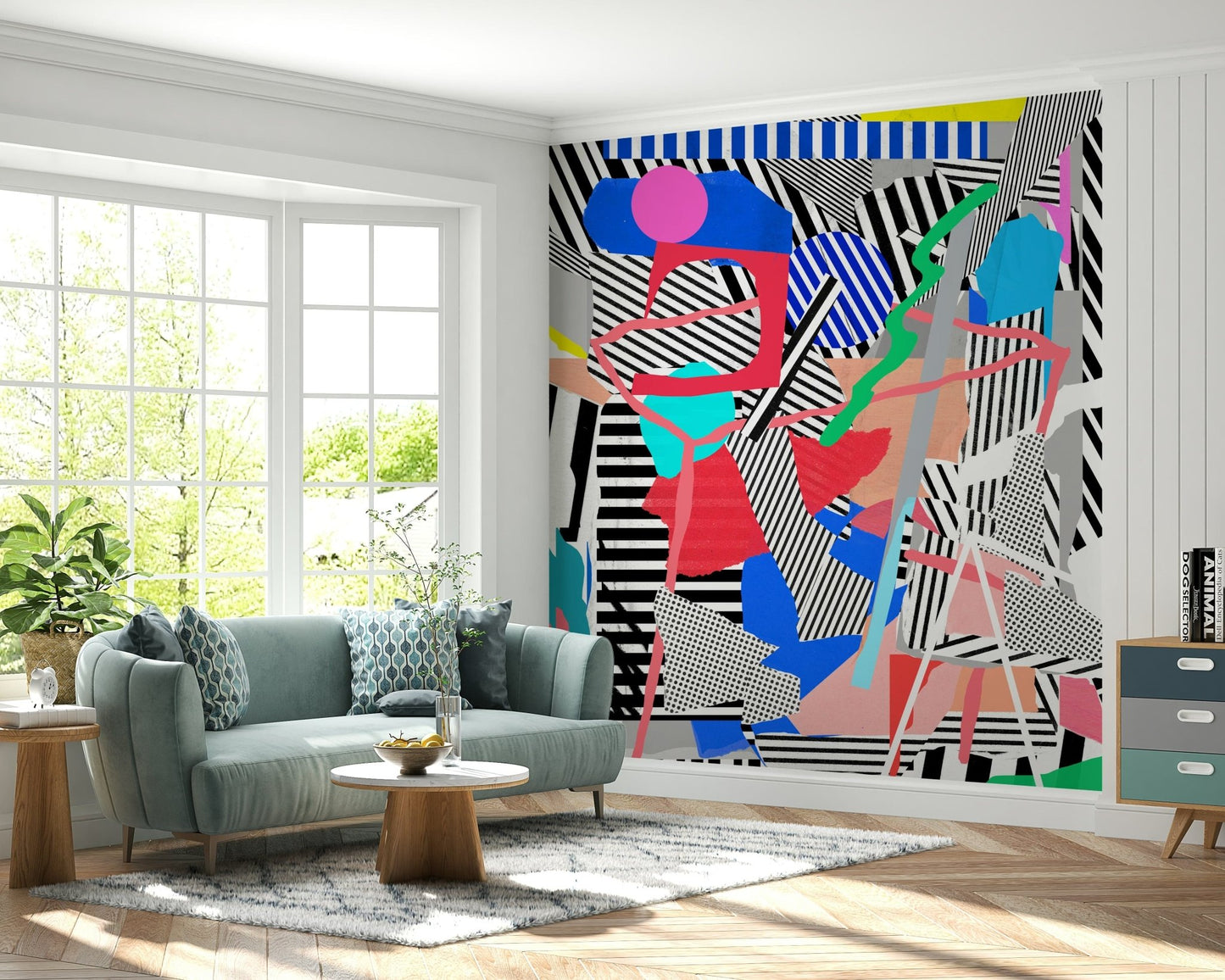 Stripaddicted Wall Mural