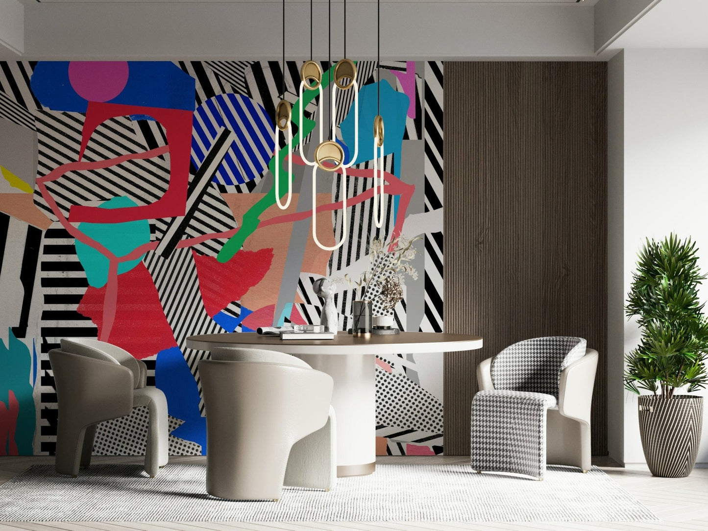 Stripaddicted Wall Mural