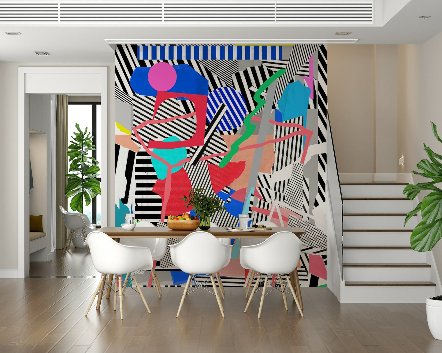 Stripaddicted Wall Mural