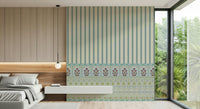 Striped Garden Border Wall Mural