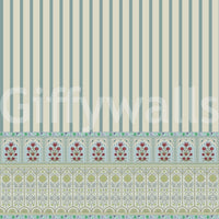 Striped Garden Border Wall Mural