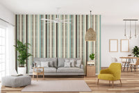 Fabric Stripped Pattern Wallpaper Wall Murals - Giffywalls