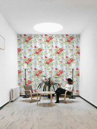 Striped Rose Garden close-up wallpaper view

